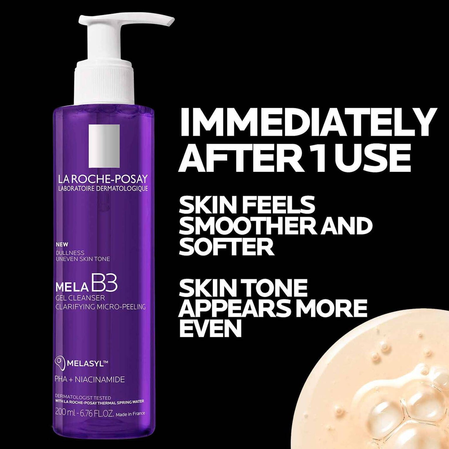 mela-b3-facial-gel-cleanser-with-melasyltm-niacinamide-k3 4_LaRochePosay-Product-MelaB3-MelaB3Cleanser-200ml-03337875890069-Benefits.jpg